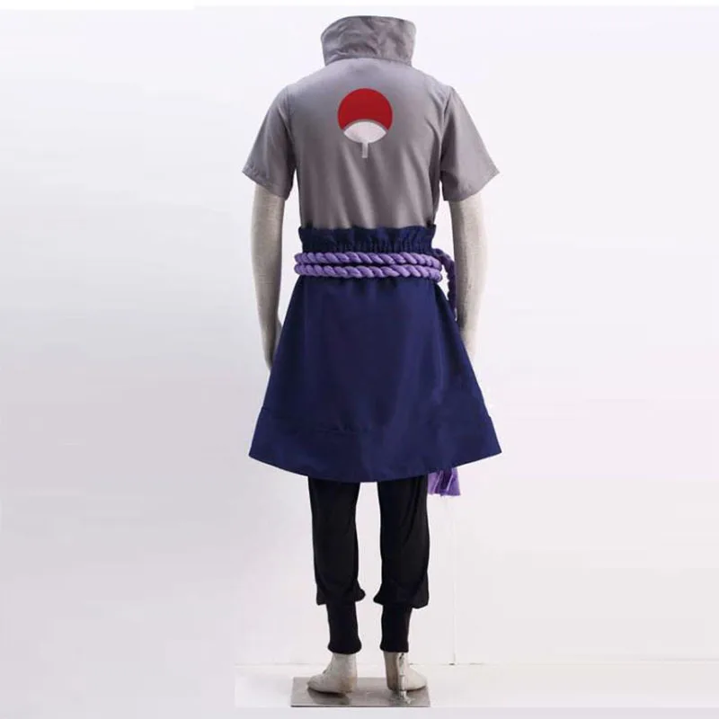 Anime Cosplay Sasuke Suit Costume Halloween Cosplay Shoes Comic Uchiha Cosplay Suit Roleplaying Clothes Stage Performance Man