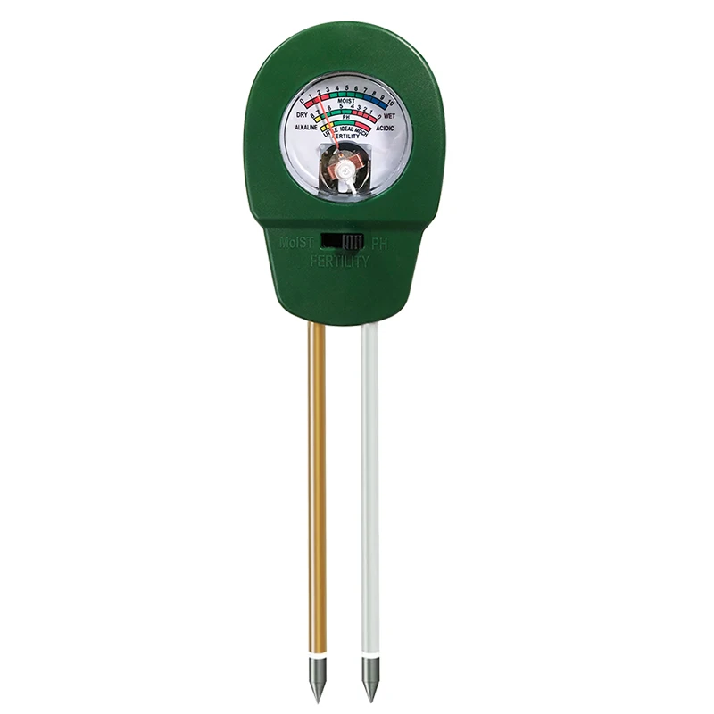 Soil Moisture Fertile PH Meter Humidity Tester Metal Sensor Moist Test Analyzer Monitor Detector for Garden Planting Tool