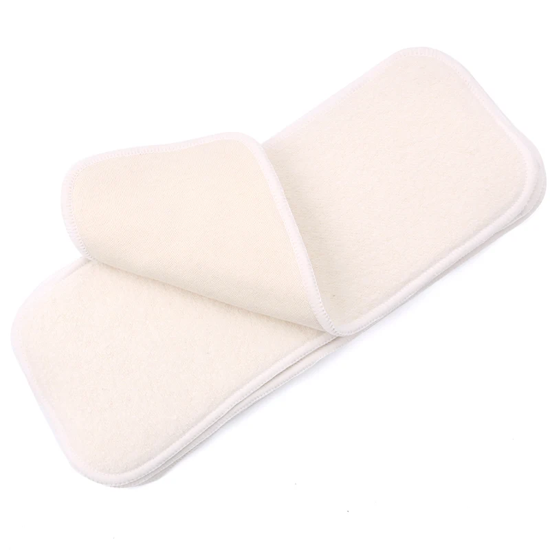 Wholesale High quality Baby hemp cotton insert 4 layer for baby cloth diapers nappies china factory wholesale price