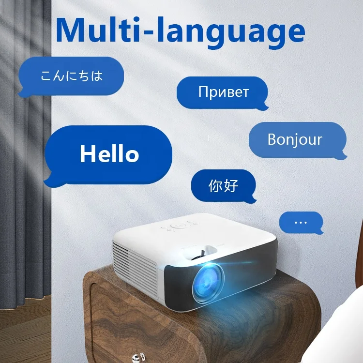 2021 Best Seller High Quality 450 Ansi Lumens LCD Projector Mini Portable Projector Youtube Hottest Projector From China