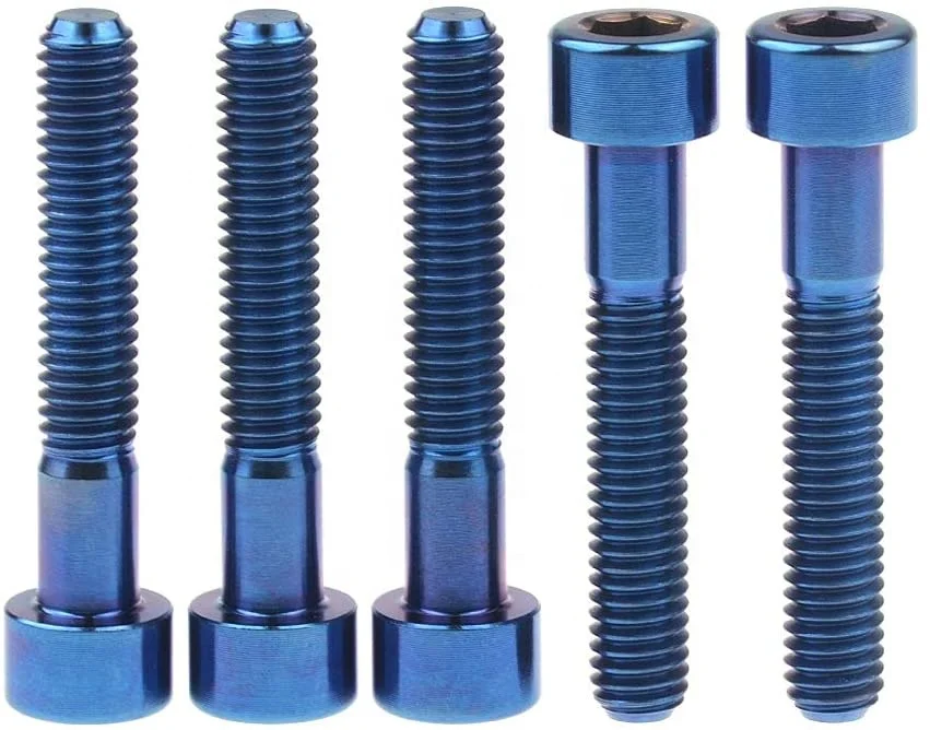 High quality M4 M5 M6 road mountain bicycle torx hex head outer titanium bolts bike titanium bolts