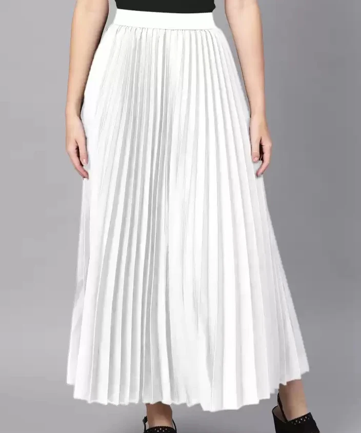 Wholesa Leladies Women Long White Skirt Maxi Skirt Winter Korean Skirt