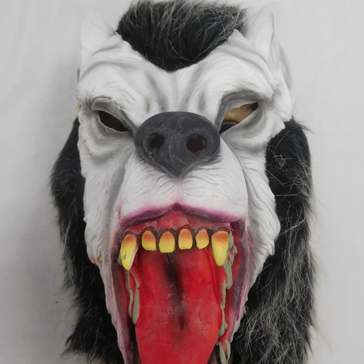 
Halloween Terrifying scary Full Head Animal Latex Masks custom party ugly face mask 