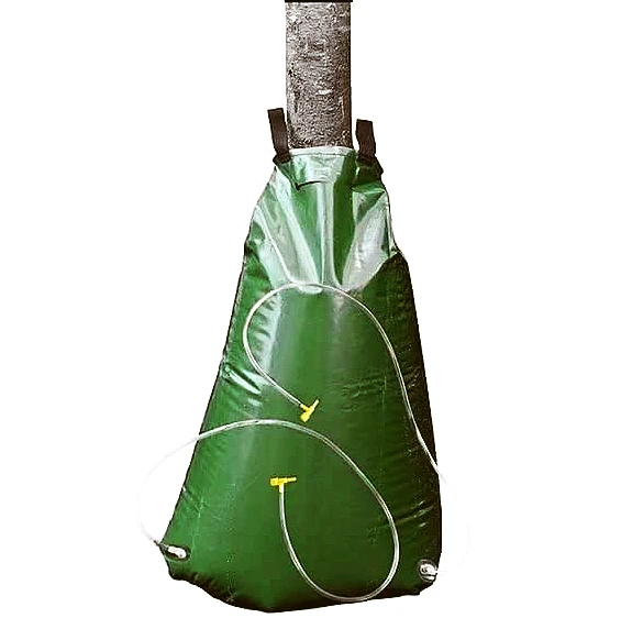 PVC Automatic Drip Irrigation Adjustable Flow Rate Slow Release Garden Tree Watering Bag with Slow Release Dropper and Zipper