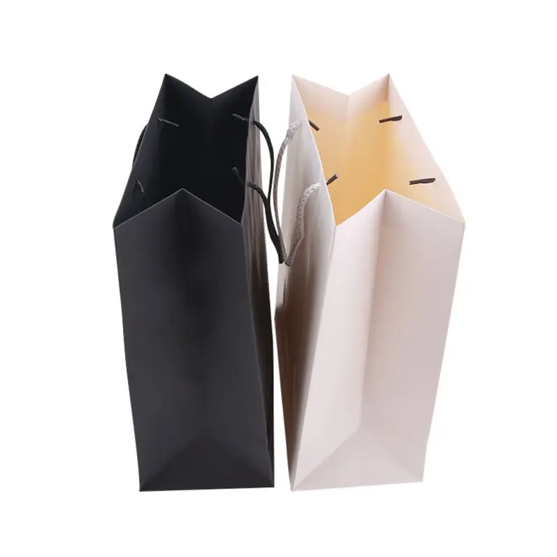 Professional Handle Kraft Gift Paper Shopping Bag With High Quality