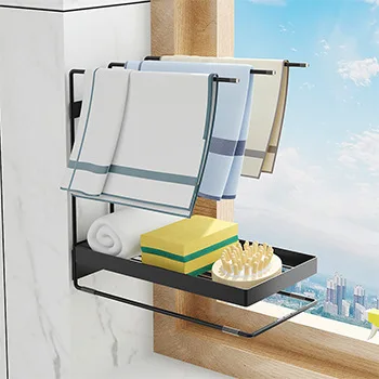 Sturdy Metal Baskets with Adhesive for Kitchen Organizer for Dish Sponge