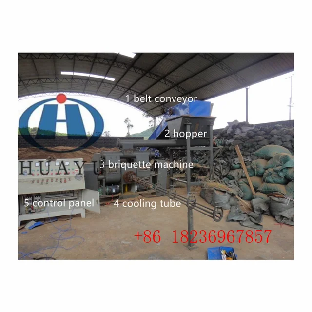 Piston type wood Biomass briquette making  machines  Briquettes machinery for sale