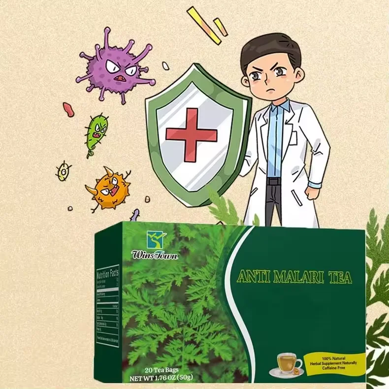 OEM private label factory to Tranquilizeand anti-malaria ease pain tea Artemisia Herbal detox tea