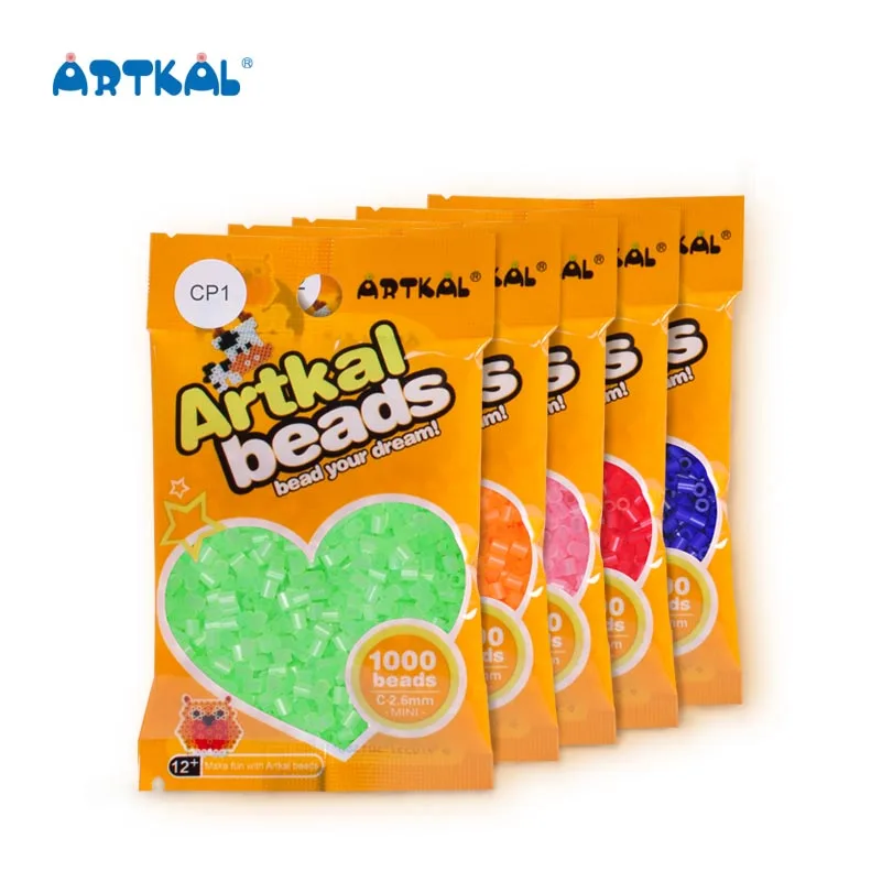 Wholesale Fashion Diy Toys Artkal CB1000P Patterns Artkal Fuse 5mm 2.6mm Girls Kids Midi Hama Perler Beads