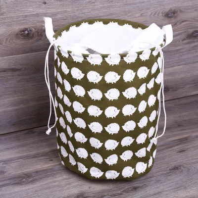 Wholesale  Laundry Basket Hamper Cotton Fabric Laundry  Nursery Toy  Storage Basket for Clothes Storage