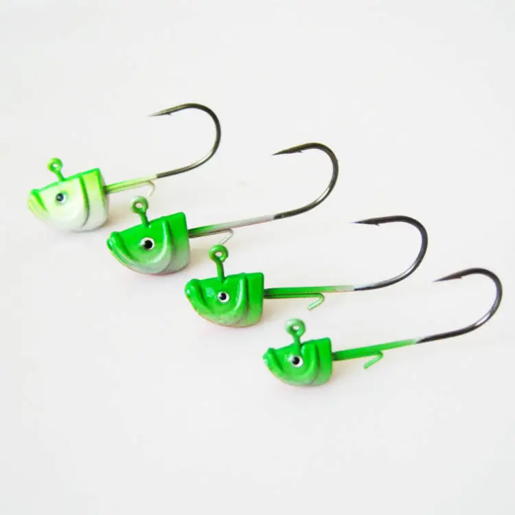 lead jigs heads hook hot sale hard fishing lure jig lead hook