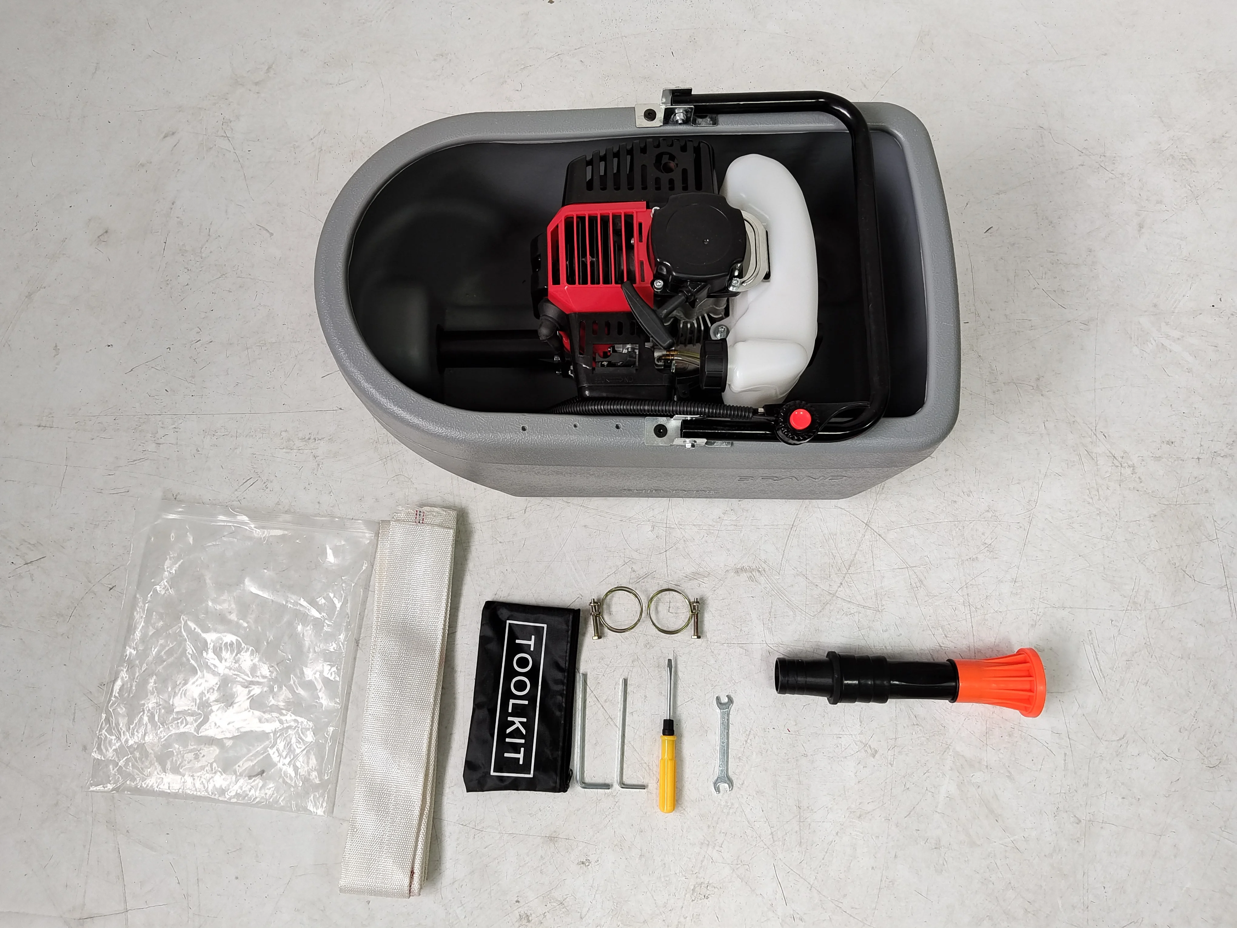 UM 2-Stroke Gasoline Water Pump 52cc Petrol Water Pumping Machine Small Floating Water Pump