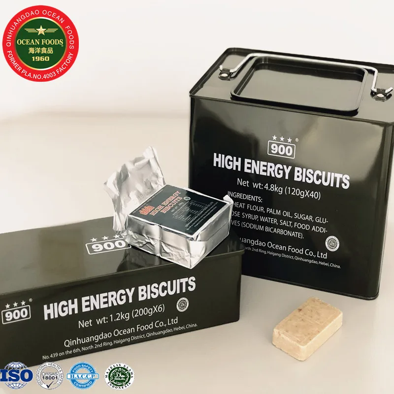  Mre упаковка пищевых продуктов для выживания крекеры быстрого восстановления сжатое Бисквитное печенье 900 OEM ODM соленый сладкий морской хлеб из Китая; Квадратный твердый евр