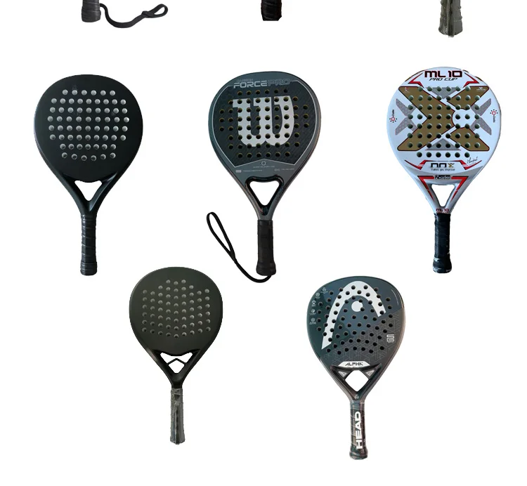 custom popular sports 3k 12k 18k 24k professional carbon fiber beach tennis paddle padel racket