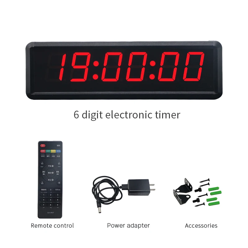 YIZHI Red Green Digit Digital LED Clock OEM NTP/GPS/wifi/POE Synchronized Master Sync Countdown Count Up  Clock System