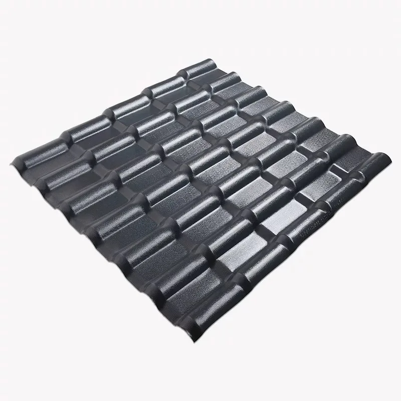 Anticorrosive ASA Resin PVC Roofing Tiles Spanish-Style Plastic Building Materials