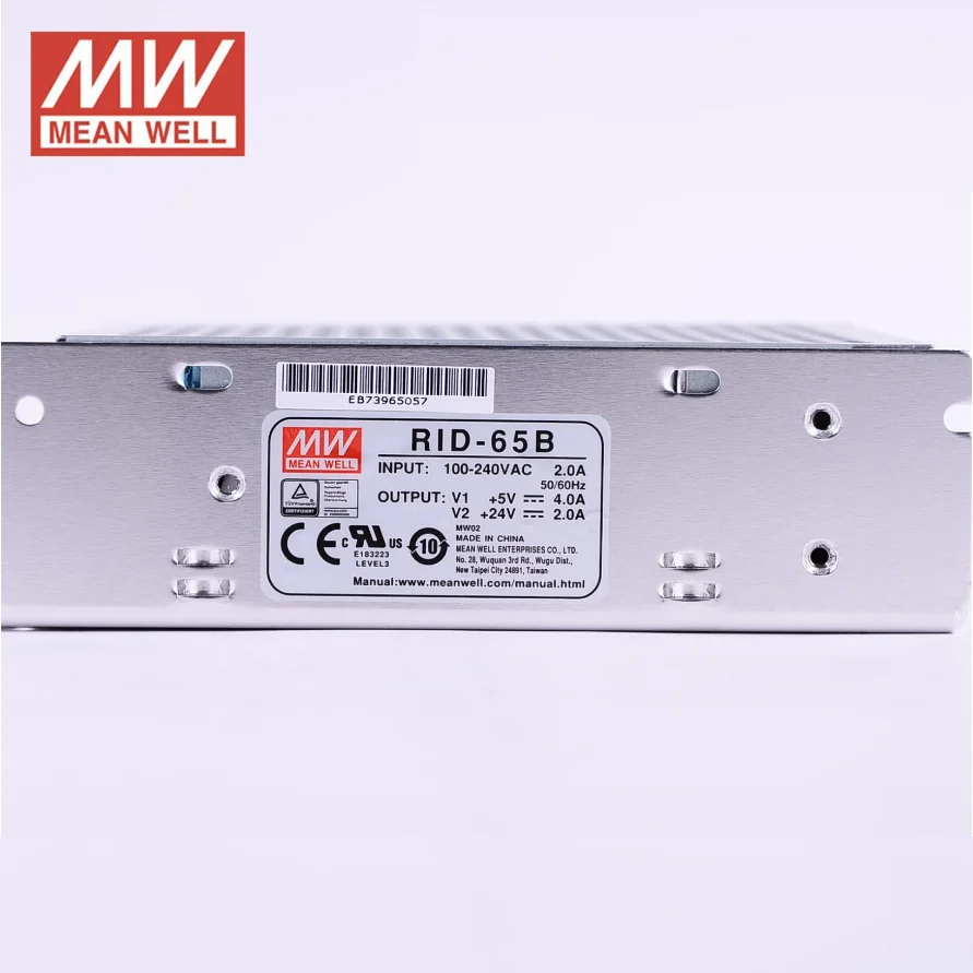 RID-65A/65B RID-65B 65W Dual Isolated Switching Power Supply 5V12V24V Instead Of NED-50A/50B Mean Well New and Original