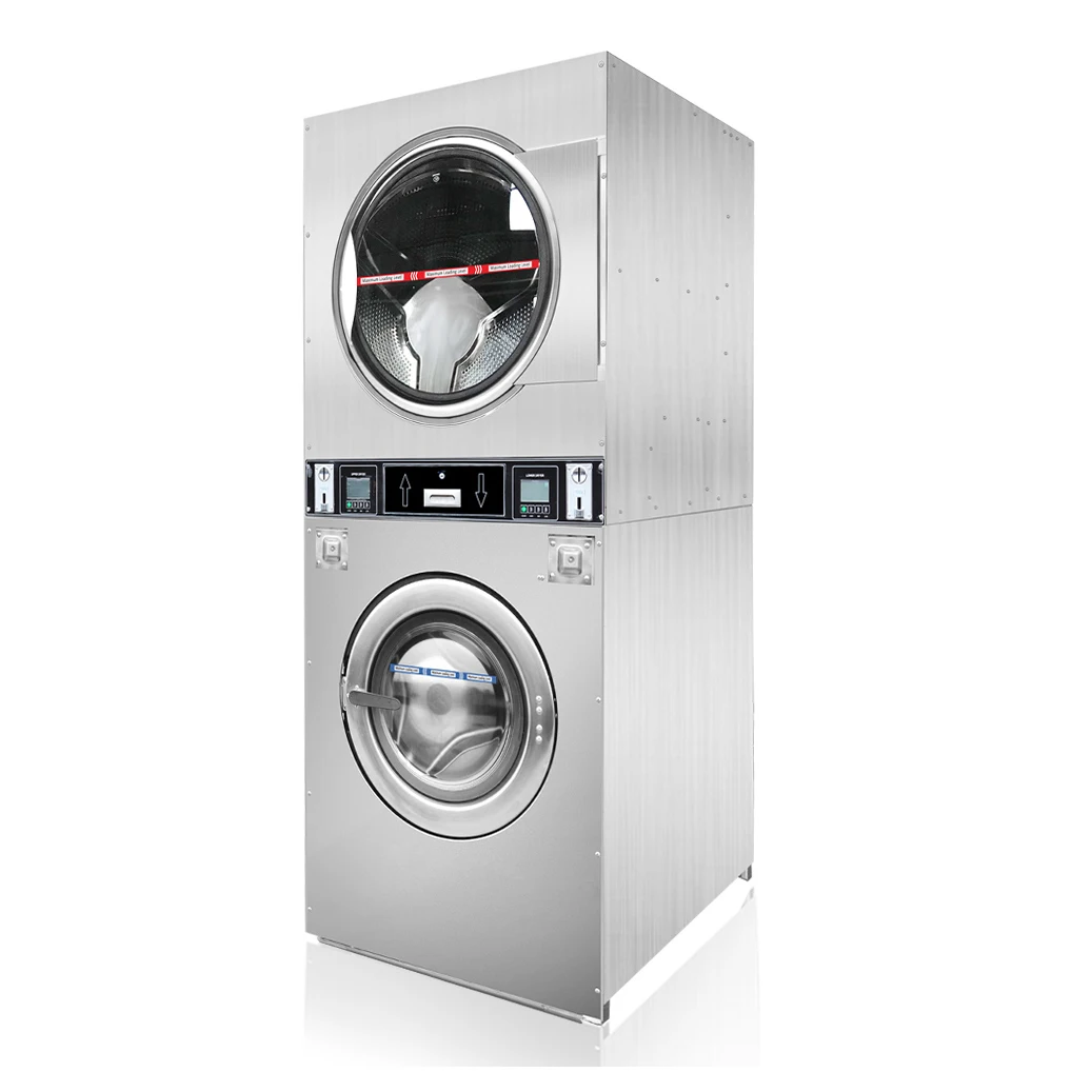 High Efficiency Stacked Washer and Dryer Combination Sets for Laundry