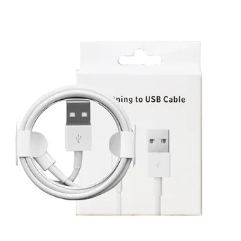  Оригинальный USB-кабель для передачи данных iPhone 7 7Plus X 1 м 2 оптовая