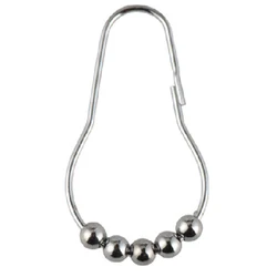 Ring Shower Curtain Hooks Stainless Steel Rust-resistant Metal Curtain Accessories