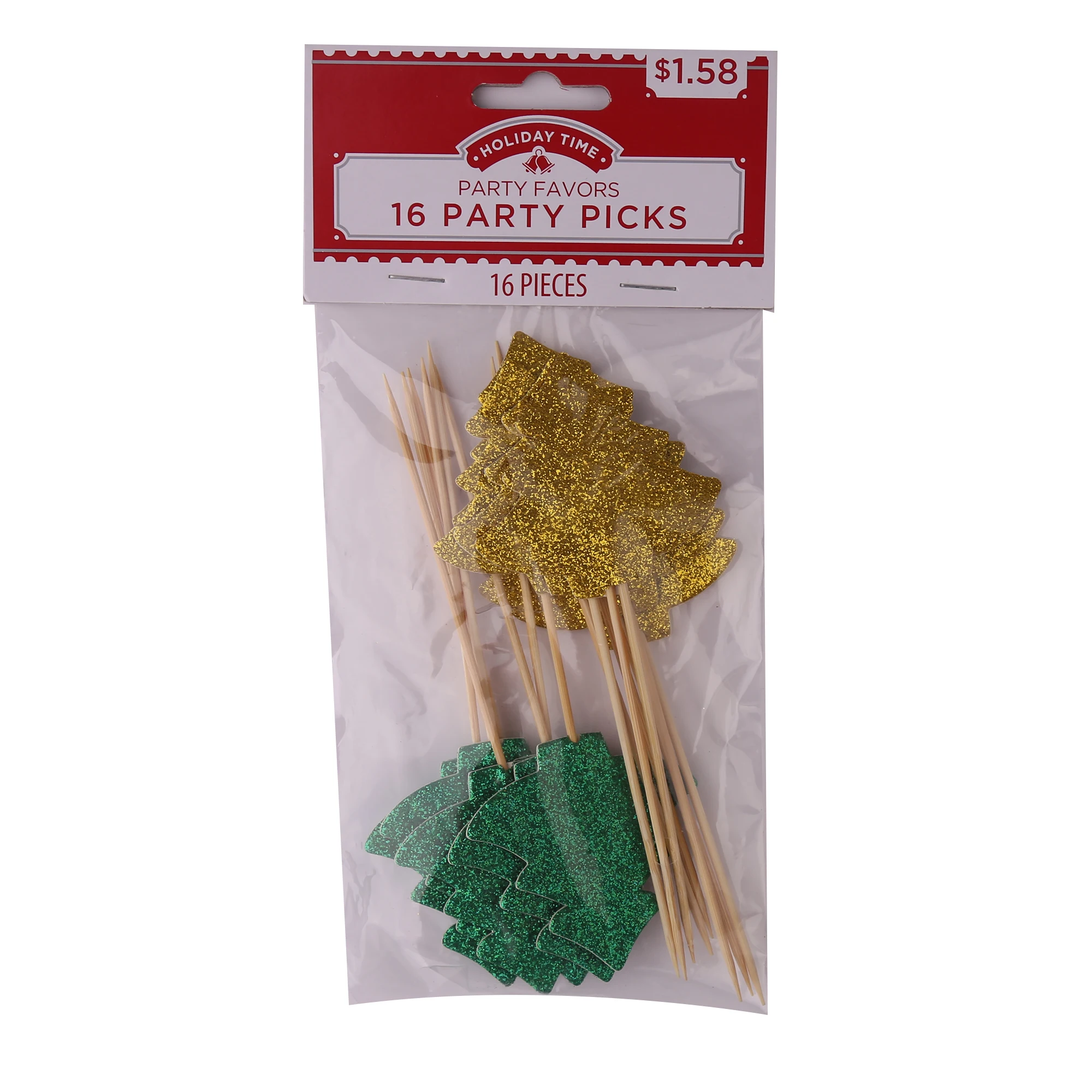 Kingtop Xmas tree cupcake toppers toothpicks flags for christmas cake  decorations christmas party supplies