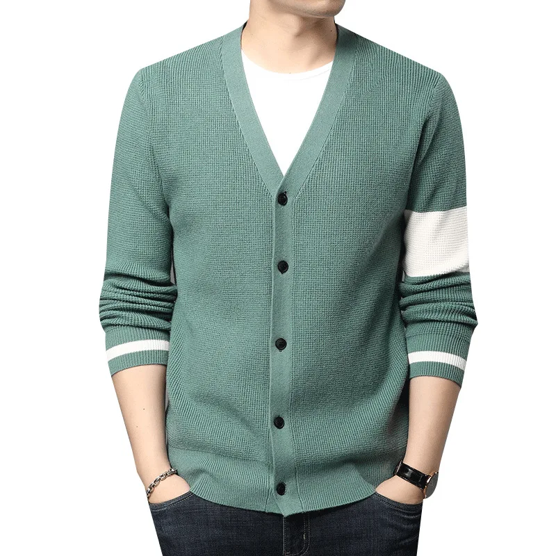 Custom Mens Cardigan Sweater Wool Knitted with button Tricot Sweater Cardigan