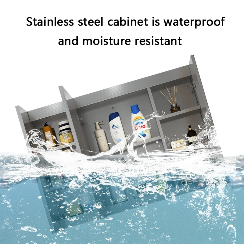 Hot Bathroom Wall Mounted Smar Mirrored Cabinet Led Medicine Cabine