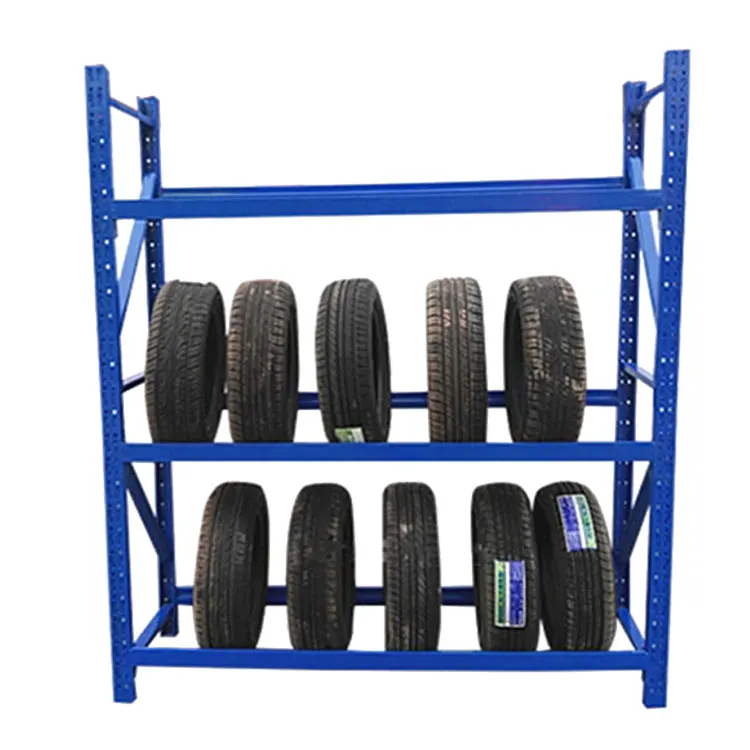 Powder Coated Boltless Warehouse Tire Storage Rack Heavy Duty Pallet Storage Racks