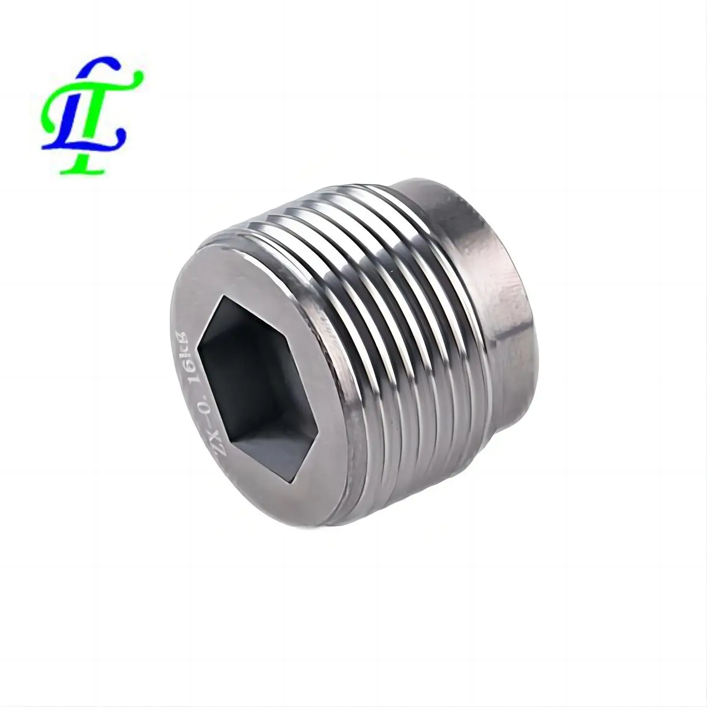 Cemented carbide oil spray screw thread nozzle for pdc drill bit