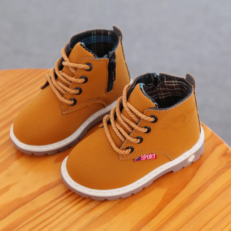 Hot Selling Beef Tendon Kids Children Casual Cotton Shoes Winter Keep Warm