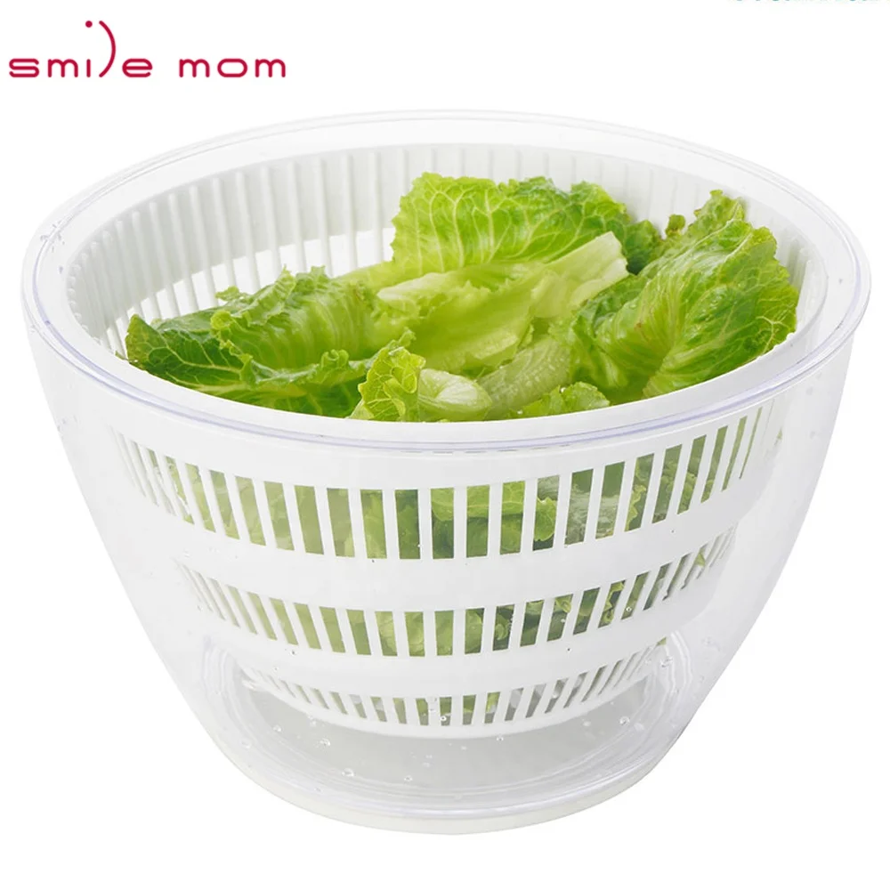 Кухонная пластиковая сушилка для фруктов и овощей Smile mom 4 л Спиннер салата с