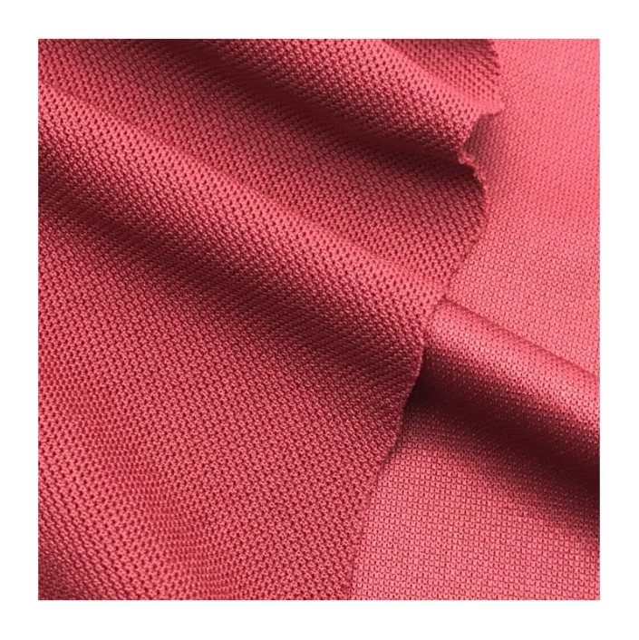 Manufacturer 175gsm Breathable Quick Dry 100% Polyester Pique Mesh Knitted Fabric for Sport T-Shirt