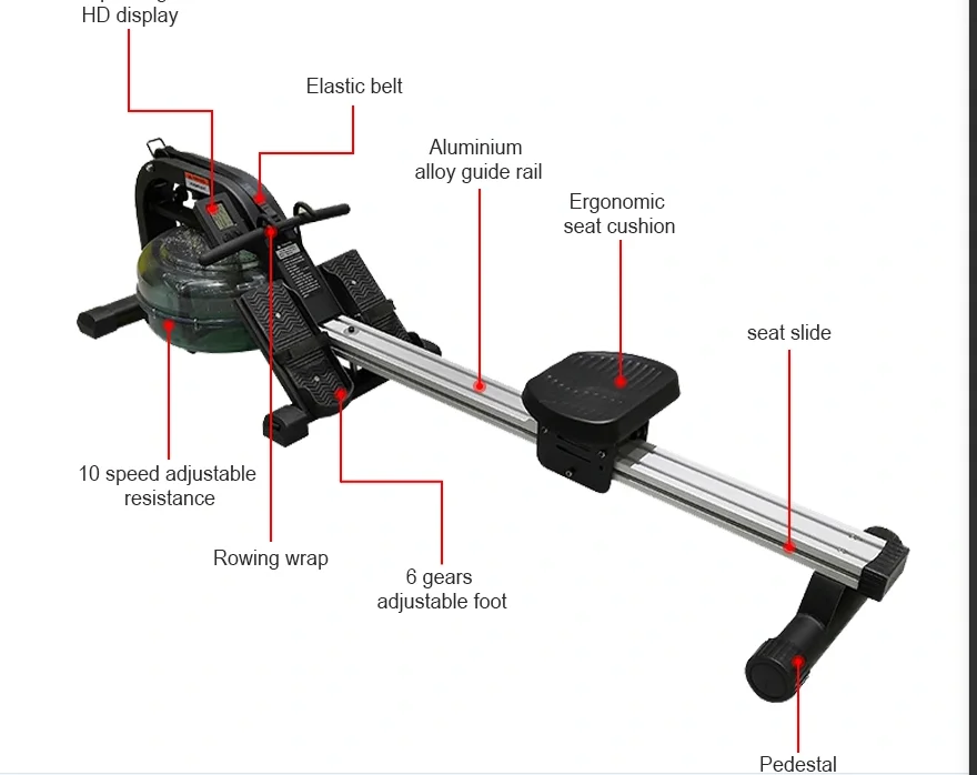 2021 Indoor Rowing  GYM Fitness Design  Individuals Water Rower Machine For Sale