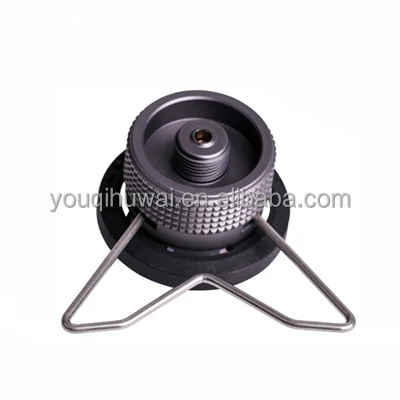 Outdoor Camping Barbecue Gas Adapter Gas Stove IPB Conversion Threaded Head Connector With Bracket