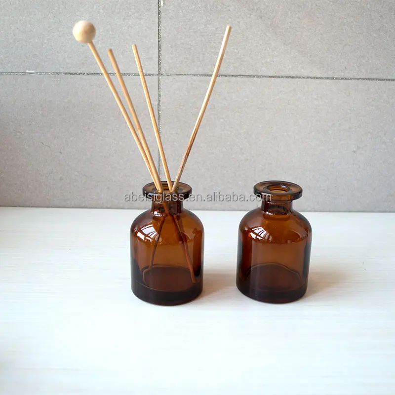 5 Fl Oz Transparent Green Glass Reed Diffuser Bottles Fiber Sticks Diffuser Bottles Diffuser Jars Aromatherapy Storage Container
