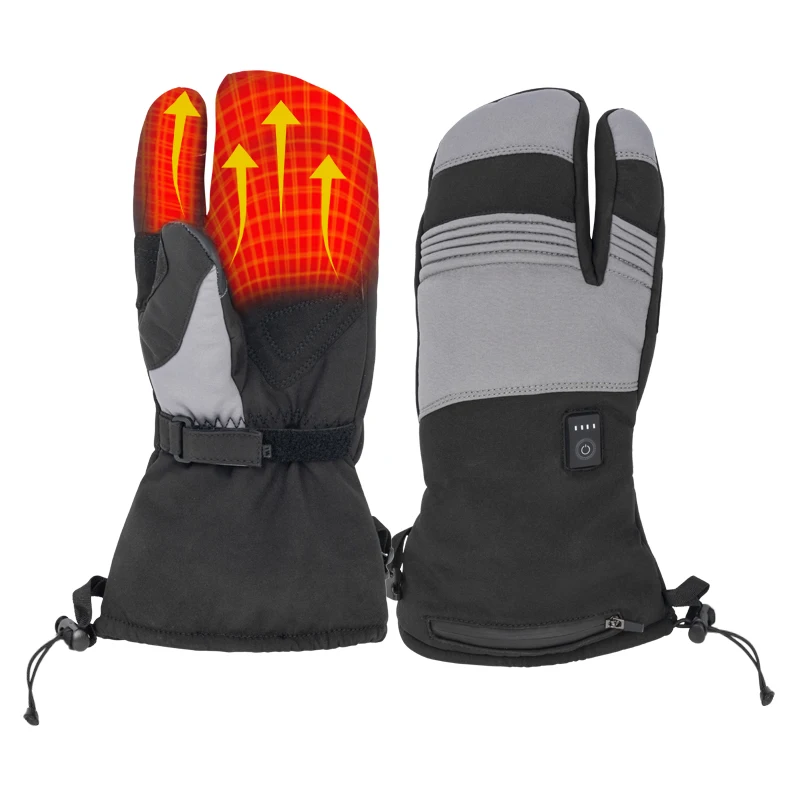 Custom Logo Manufacturer Waterproof Anti-Slip Grip 7.4V 3 levels Heating Hunting Shooting heated Gloves