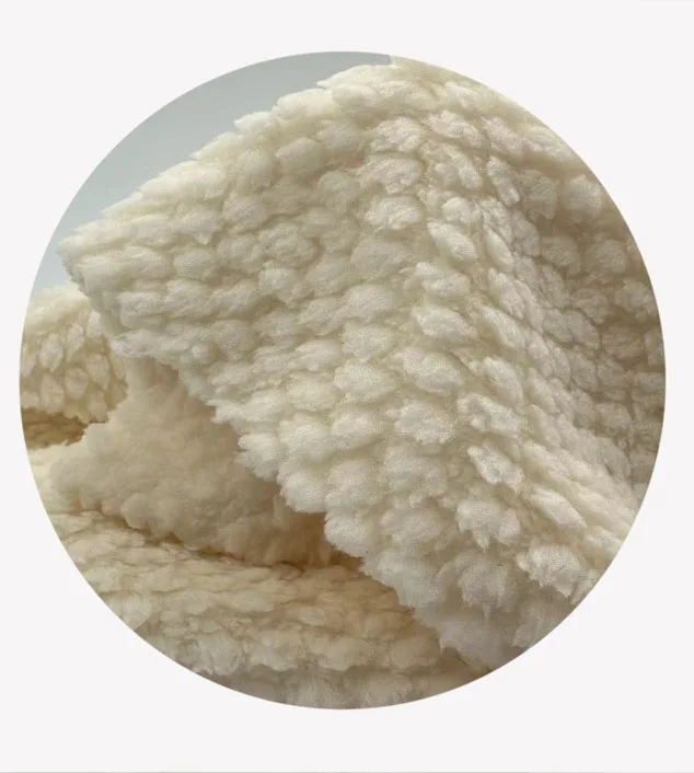 100%Polyester Knitted Jacquard Fleece Fabric For Clothes Or Home Textile Upholstery