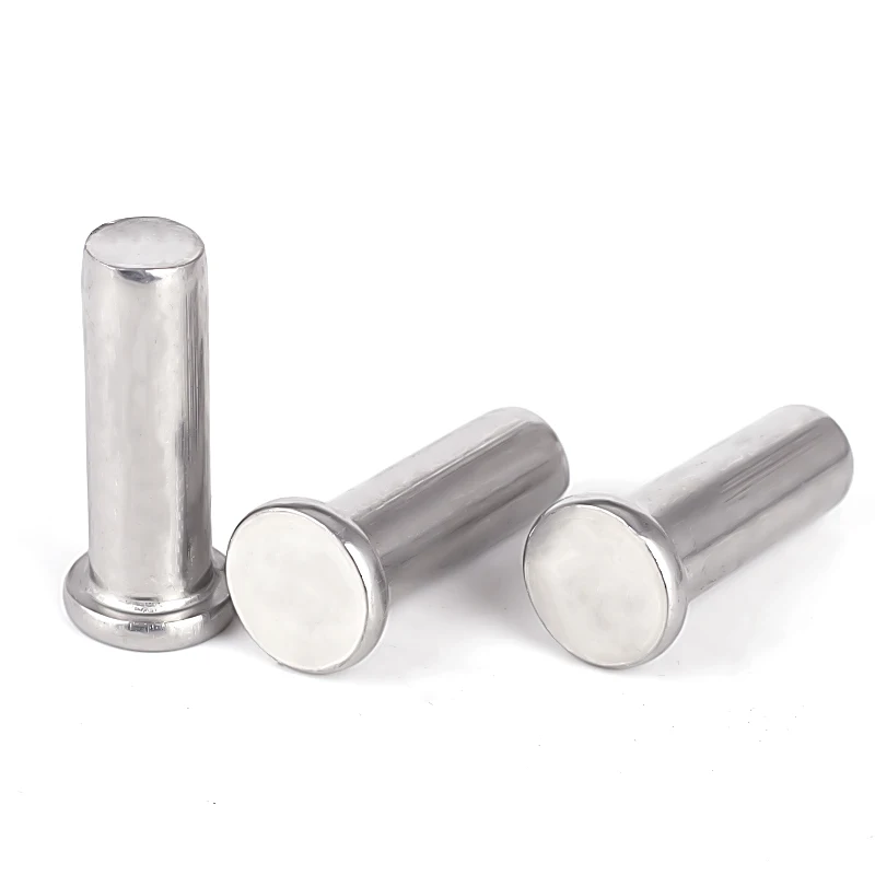 Sample available customized stainless steel 304 316 flat head solid rivet
