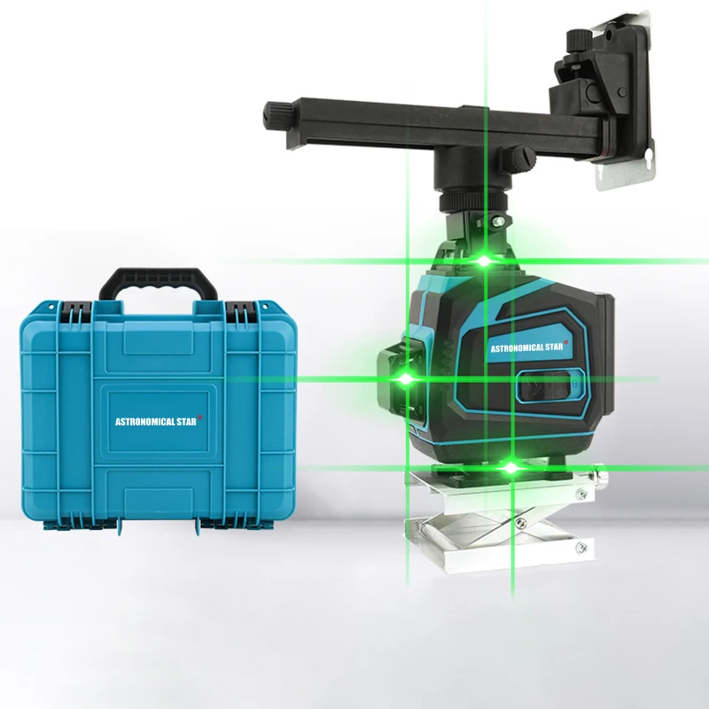 12 lines 3D 16 lines 4D 360 laser level with green laser