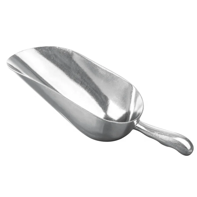 Bar Ice Bucket Flour Utility Scoop Metal Food Scoop Stainless Steel Ice Scoop for Kitchen Bar Party Wedding