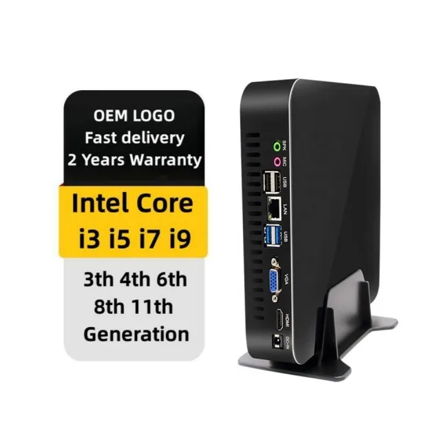 PC Mini 8G RAM 256G SSD Intel Core i3 i5 i7 i9 3110M 4130 6100 11700 Gaming Computer Desktop PC Prices in China
