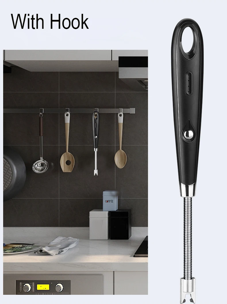 Cheap Factory Price Gold Long Stick Electric Stove Lighter for Candles Rechargeable Kitchen,Wholesale Customize Candle Lighters