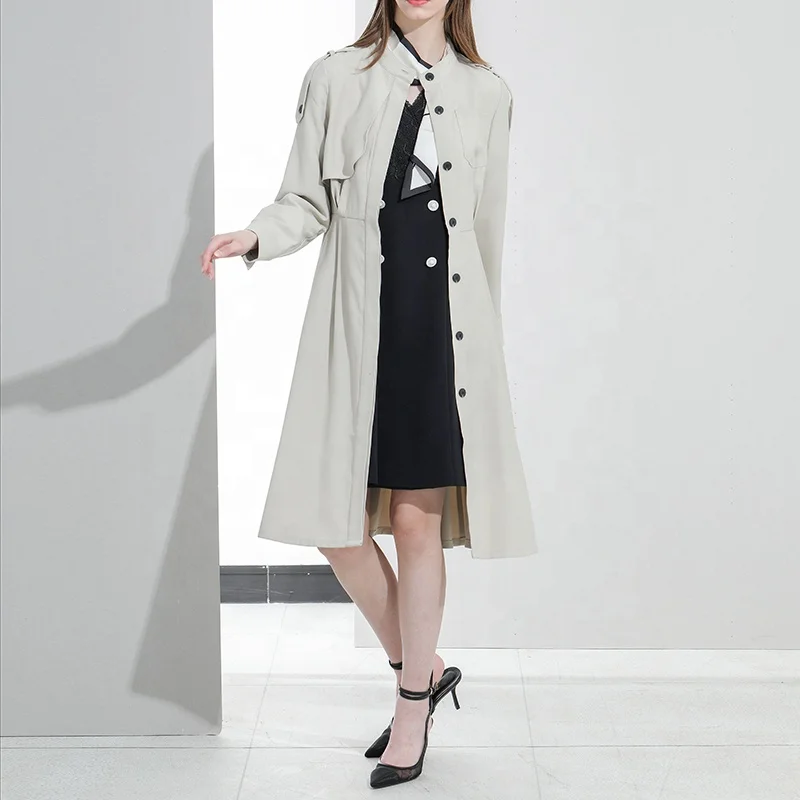 Huiquan custom black polyester blended fabric long sleeve waistband trim windbreaker