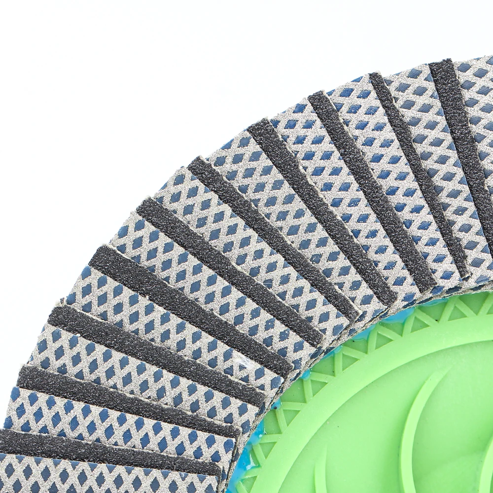 Raizi  Electroplated Diamond Flap Disc Grinding Wheels with plastic Backing