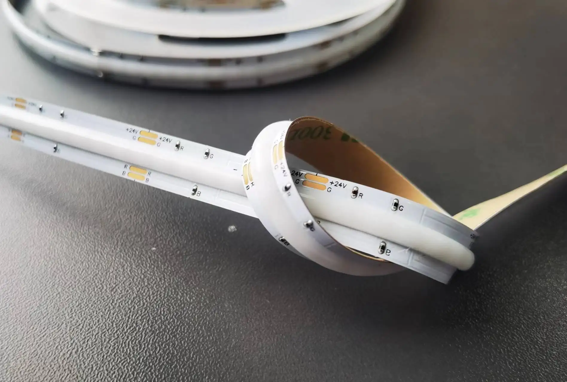 Dotless Cob Led Strip 12V 24v 10mm RGB 14W 630leds for bar interior decoration car atmosphere light custom cob smart light strip