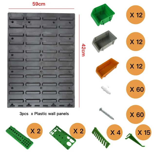 Can freely combine multifunctional plastic box manufacturers, nail boards, wall finishing tools, storage boxes