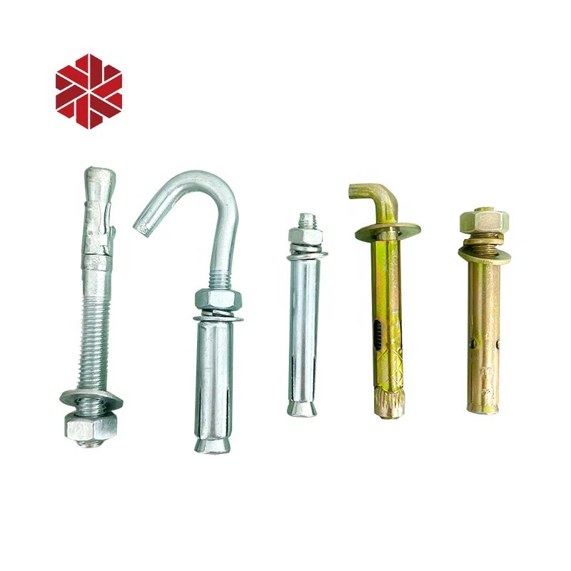 White zinc plated wedge anchors bolt M12 M16x150