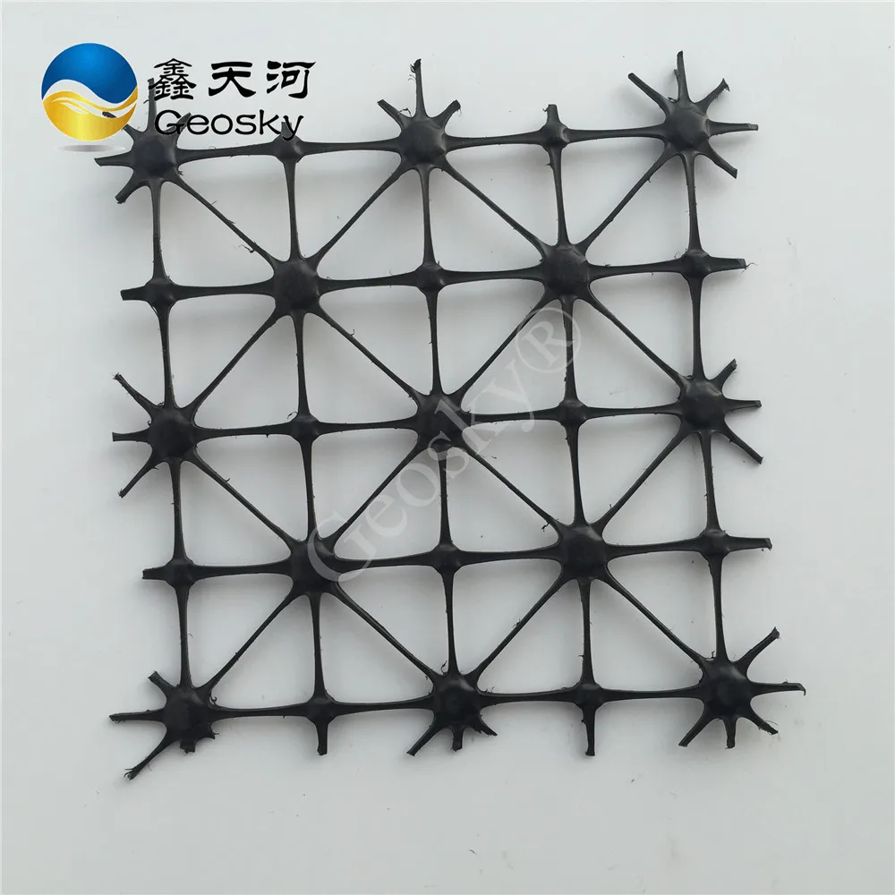 Uniaxial Black PP Geogrid for Soil Reinforcement 60KN Product Generation