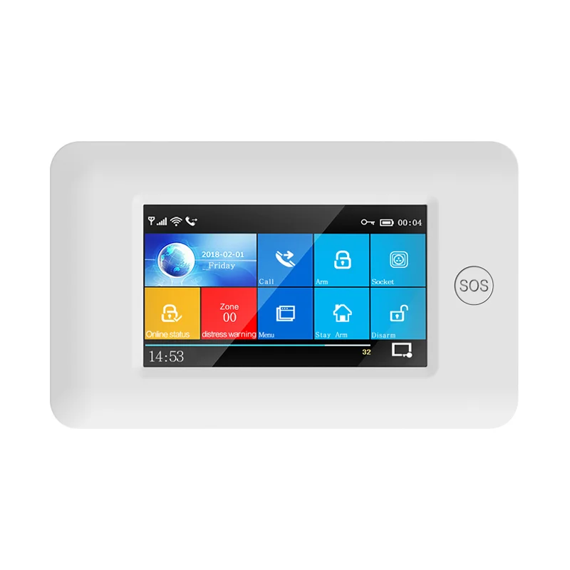 
Affordable 2g 3g 4g gsm tuya smart mini intelligent wireless intruder yard security alarm system 