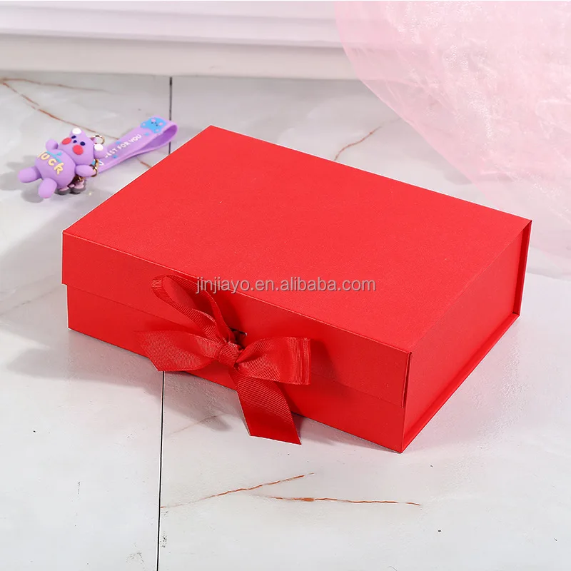 Hot Sale Folding Boxes With Ribbons Foldable Luxury Gift Boxes For Gift Packaging Paper Packing Boxes